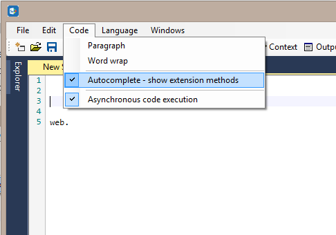 Code editor 21