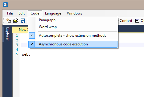 Code editor 22